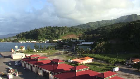 uturoa cruise ship terminal, raiatea, society islands, french polynesia