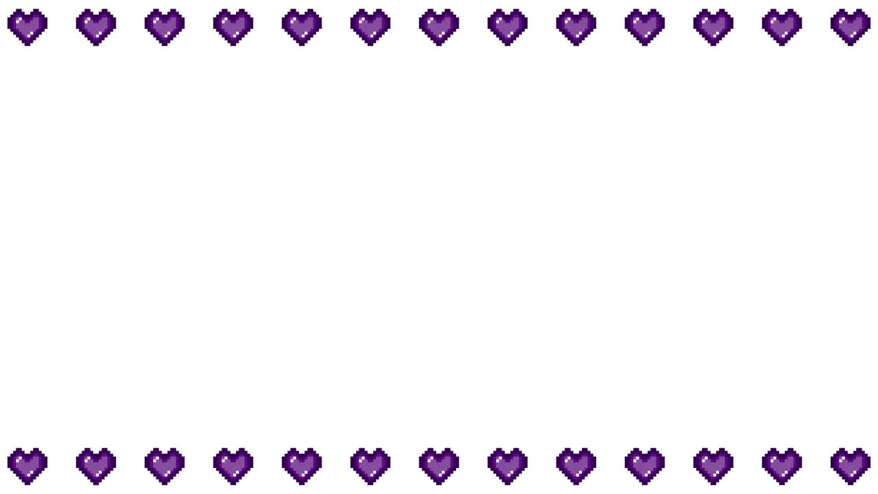 Pixel Art Mini Heart Frame Animated Overlay 1080p Transparent 30 fps (7).mov