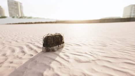 old-rusted-trash-on-the-sand-beach