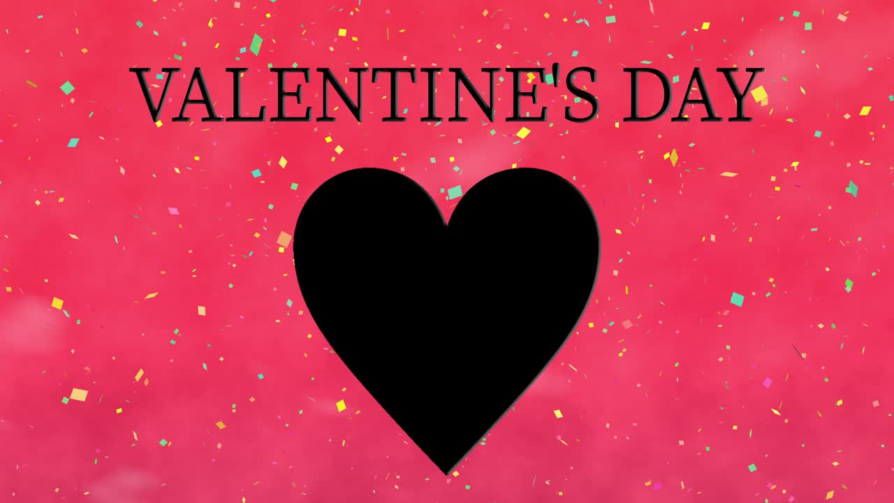 mensaje de valentín texto animación gráficos de movimiento