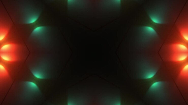 Abstract Neon Light Pattern