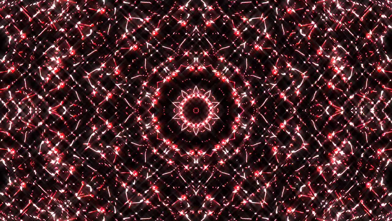 Beautiful abstract kaleidoscope that shines, a radiant light that regulates the subtle movements
