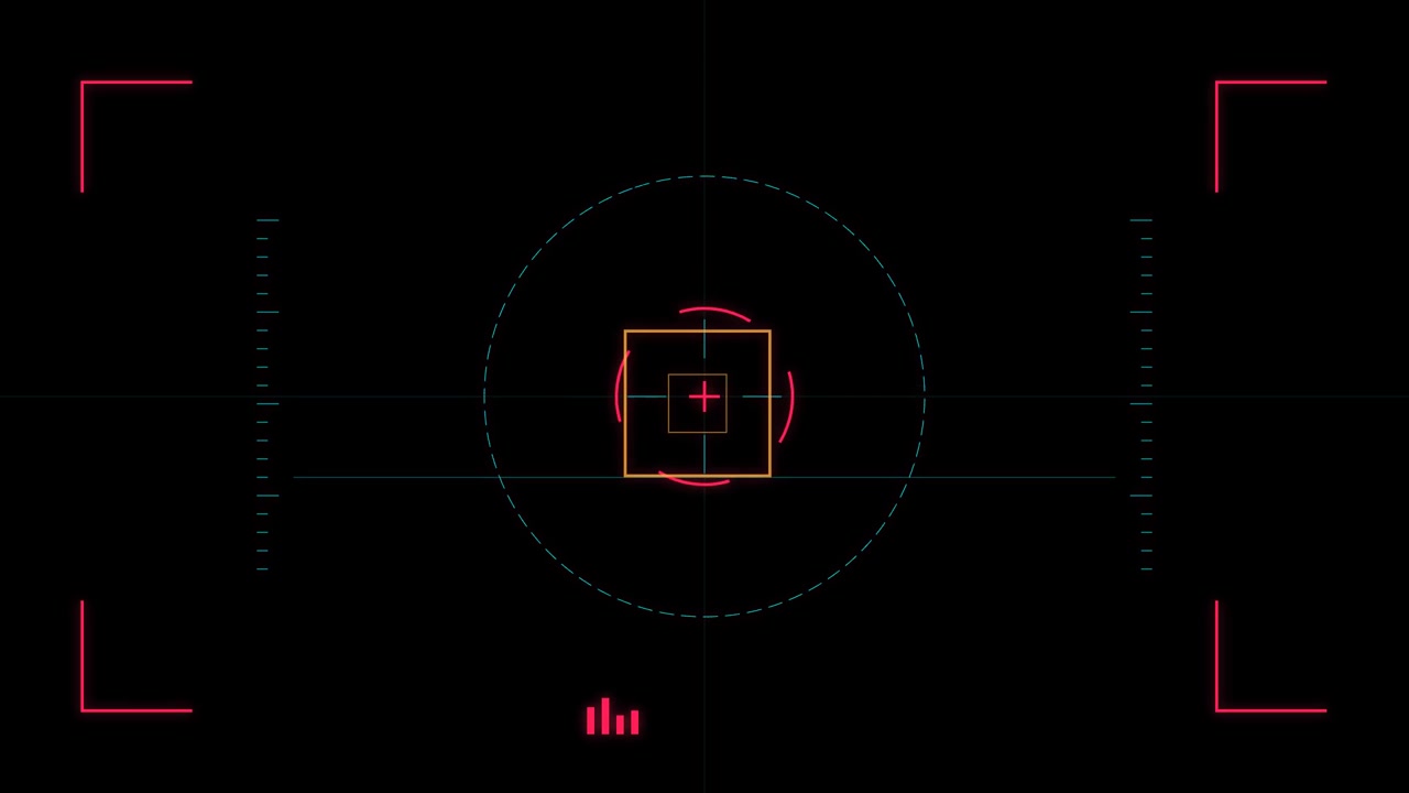 Digital Camera Viewfinder Interface with Tracking Target