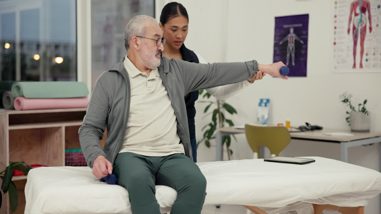 Physical Therapy Session with Senior Man