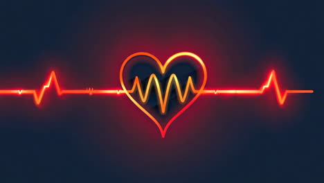 A heart with a line through it is on a dark background. The heart is orange and red