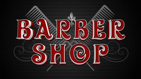 vintage barber shop sign