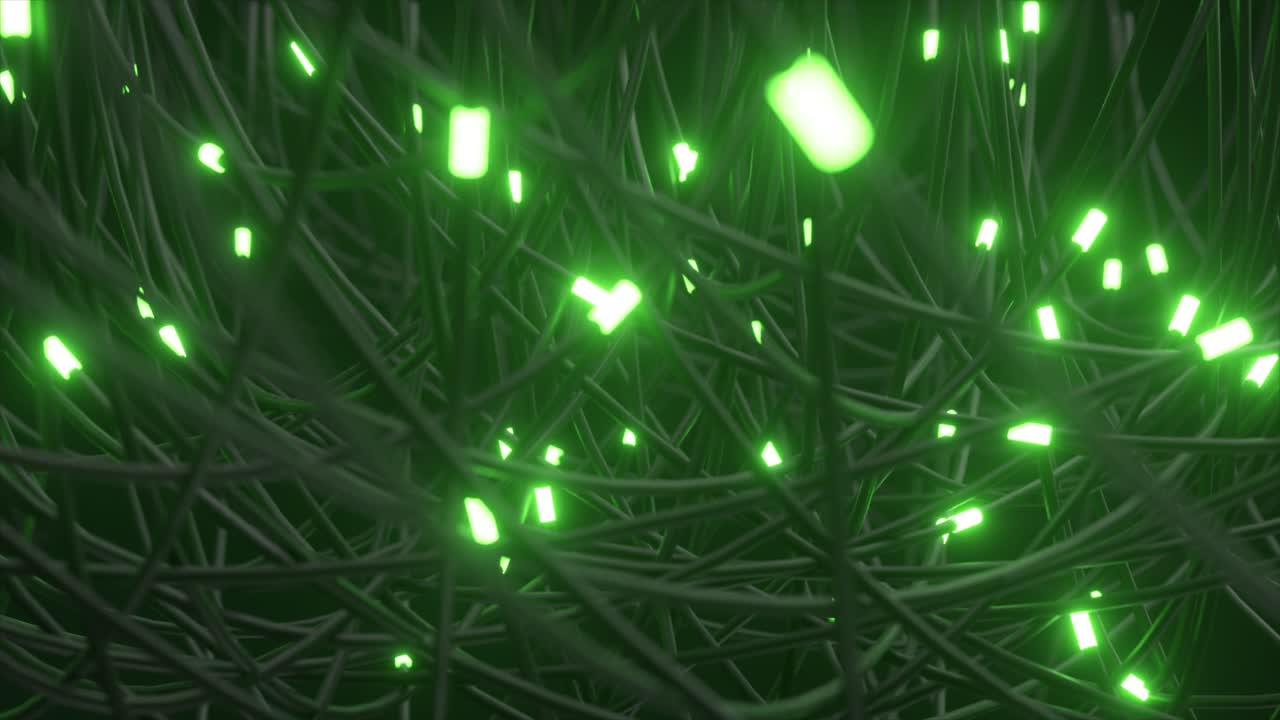 Rete luminosa astratta