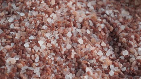 close-up of pink salt