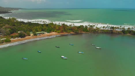 the northen coast of trinidad contains an amazing bay known as balandra bay, flanked by the atlantic ocean on one side