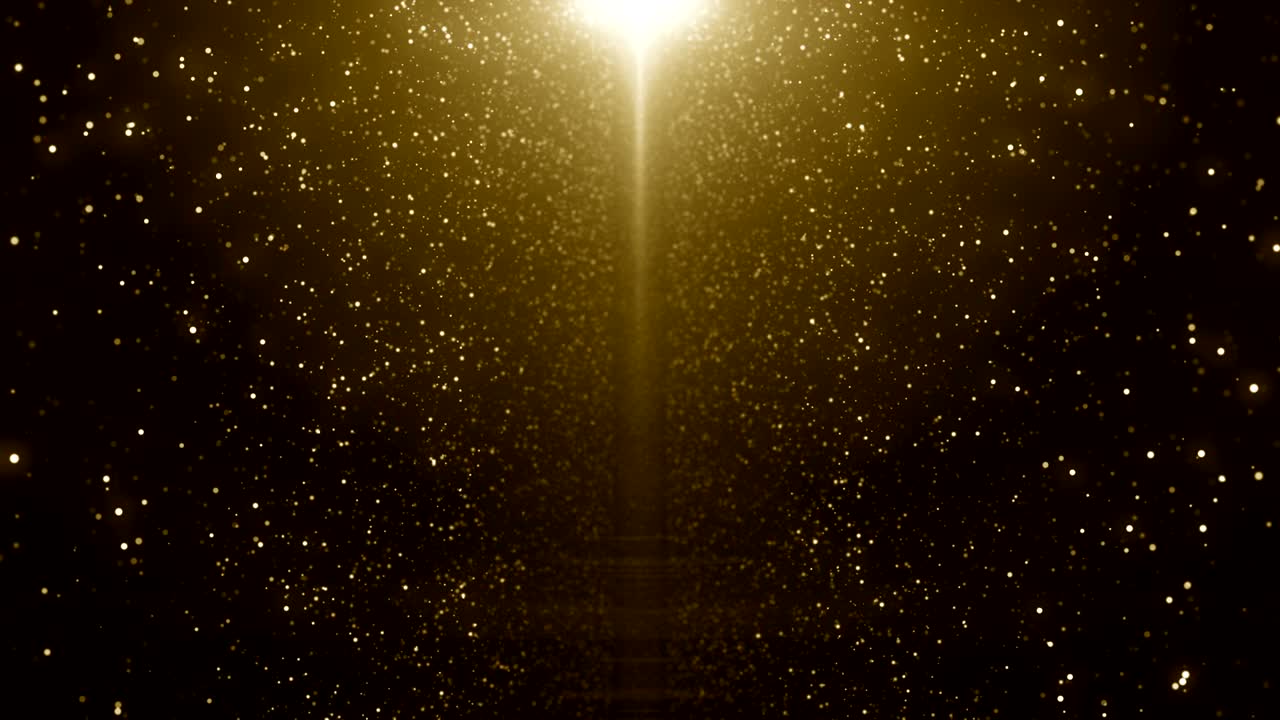 입자 금 반이는 보케상 먼지 추상적인 배경 루프