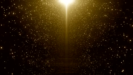 deeltjes goud glitter bokeh award stof abstracte achtergrond lus