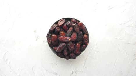 bowl of dried dates