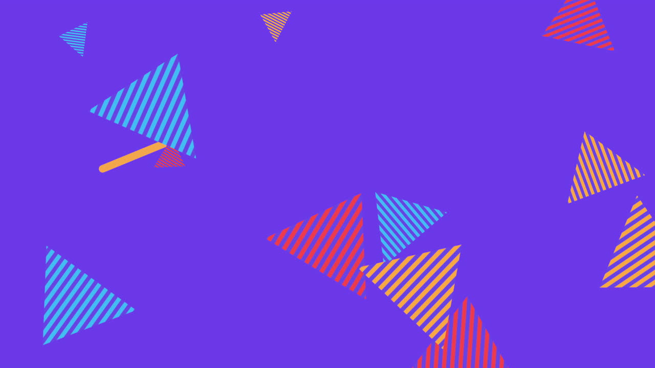 movimiento abstracto formas geométricas triángulos y líneas colorido memphis fondo 1