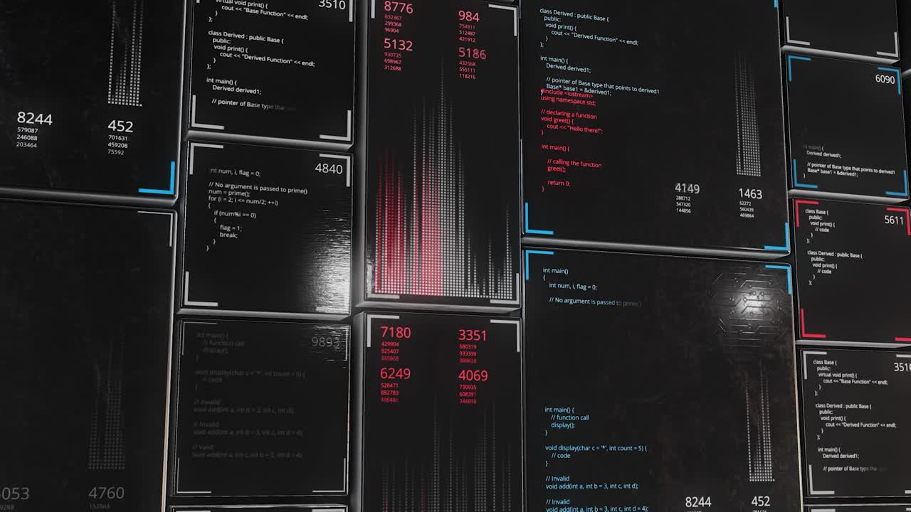 Intricate Digital Coding Interface