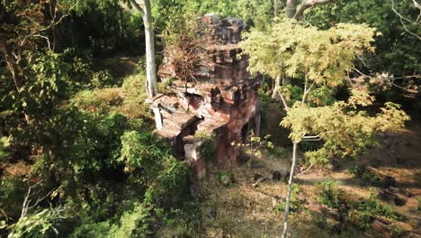 forgotten temples cambodia - phnea kol temple - drone fly out