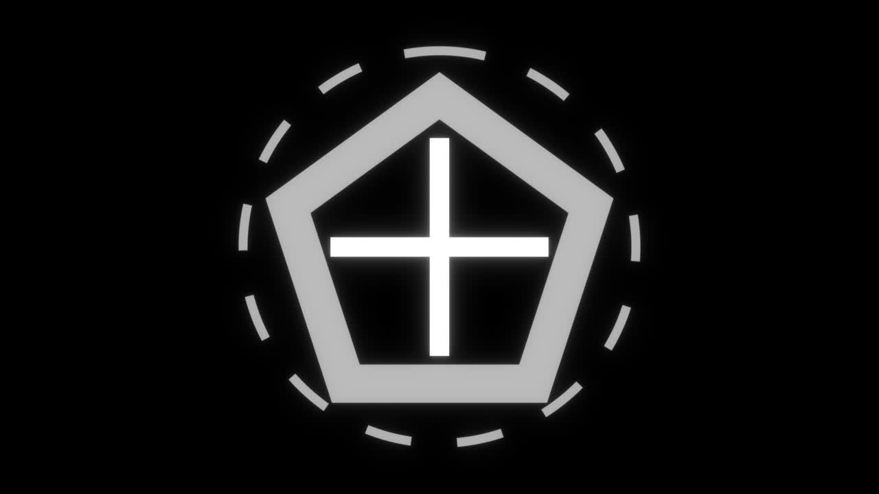 크로스 목표 아이콘 (컴퓨터 생성) - 목표 기호와 함께 배경의 3d 렌더링, 원, 크로스 헤어 및 점선