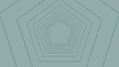 animación de múltiples contornos hexagonales verdes en formas hexagonales azules y blancas en movimiento
