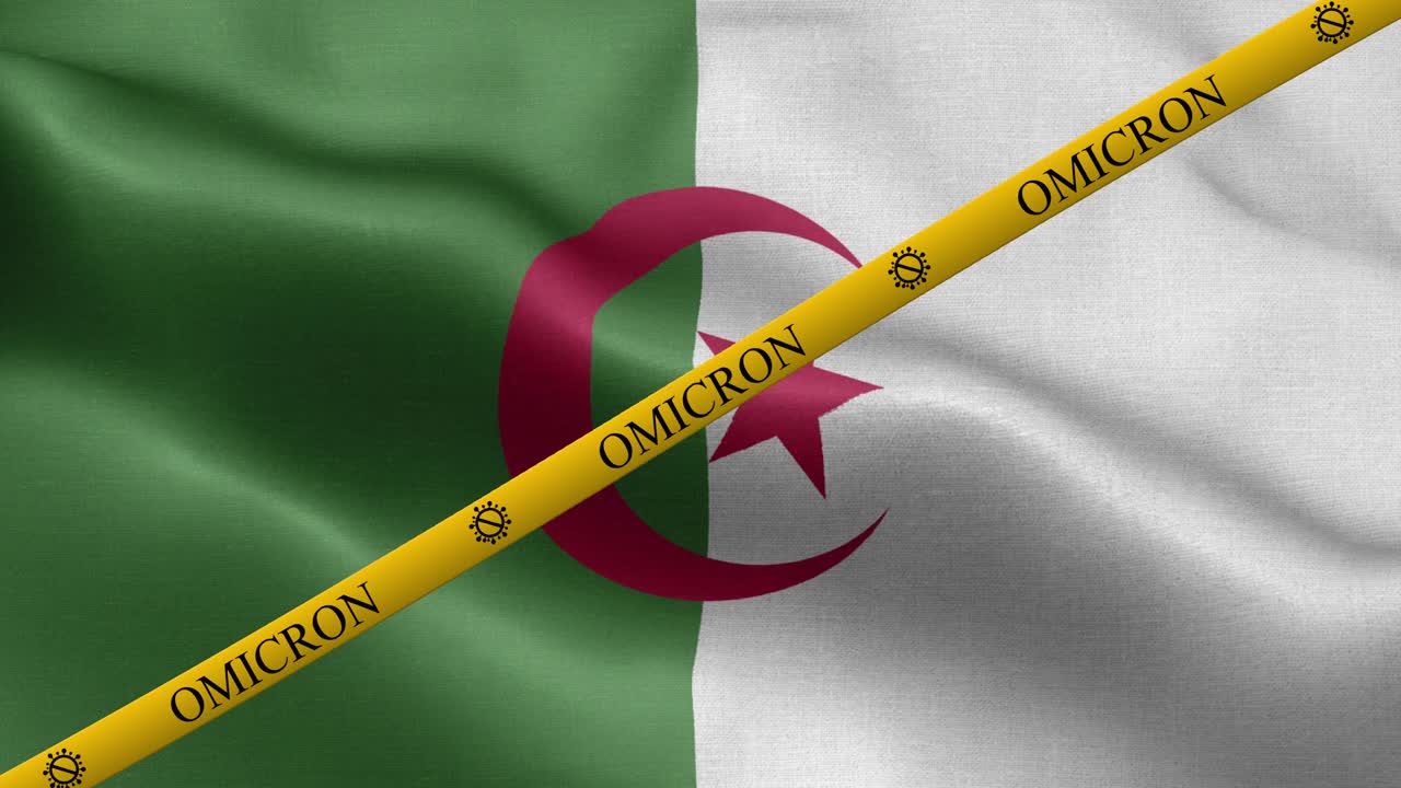 오미크론 변종과 알제리 발의 금지 줄무