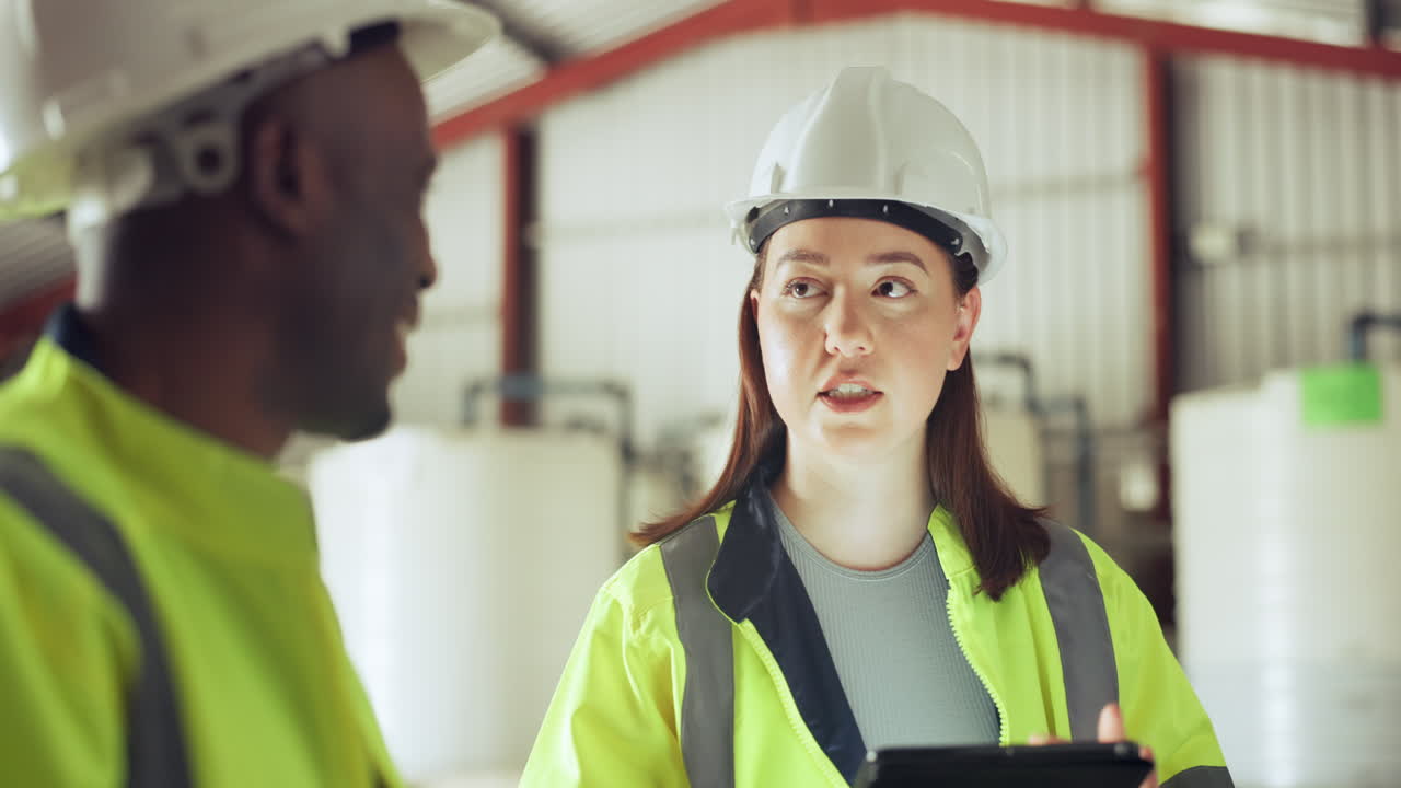 tableta, industria o construcción con un equipo