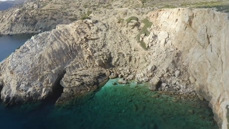 smooth footage of neverland bay, ios near magganari beach, in greece