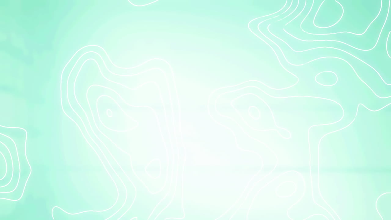 희미한 초록색과  ⁇ 색 배경에 움직이는  ⁇ 색 윤 ⁇  선의 애니메이션