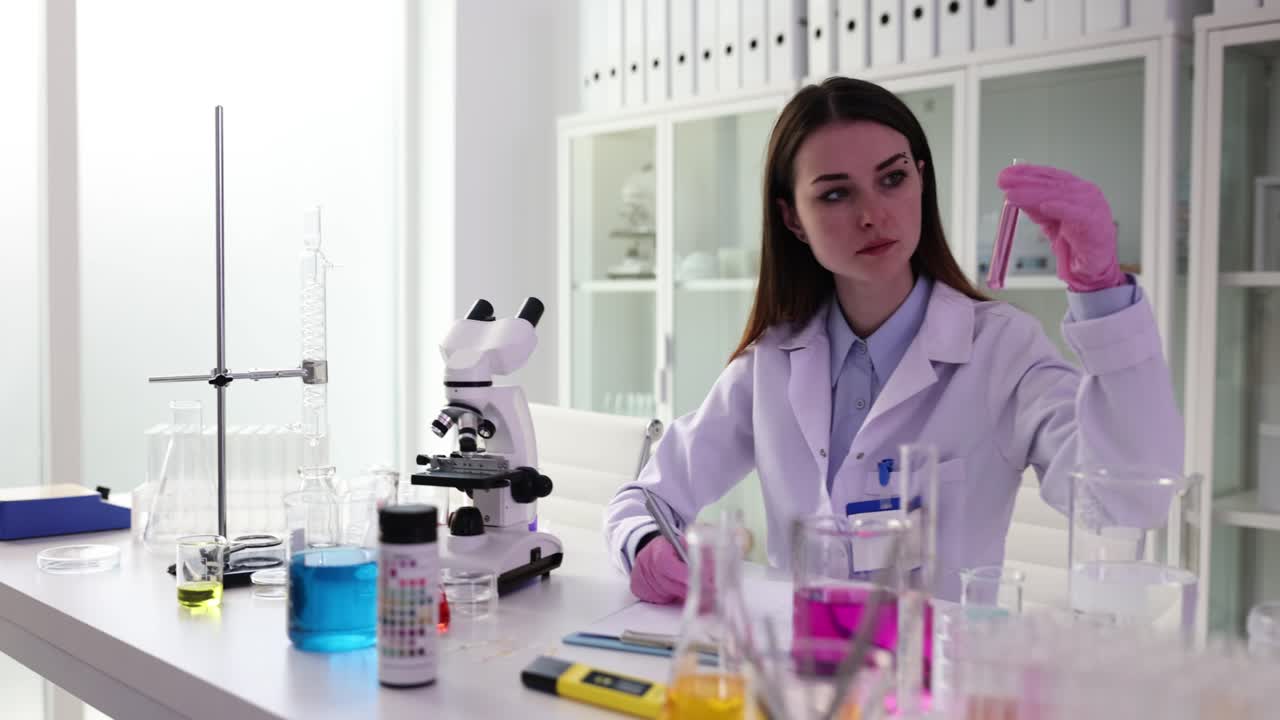 científico que trabaja en un laboratorio