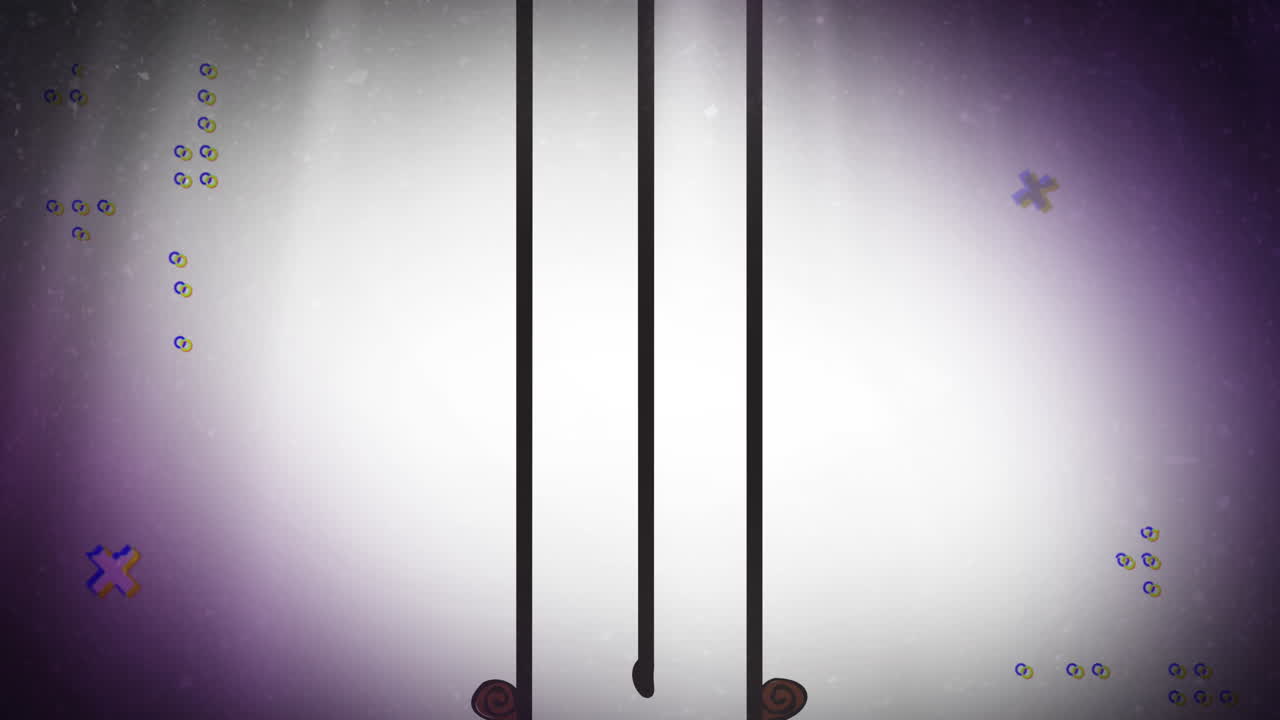 animación de líneas en forma de colores sobre fondo blanco