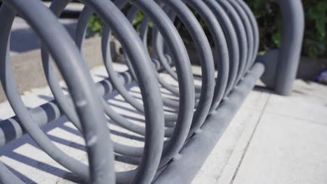 ground empty rack for parking bicycles