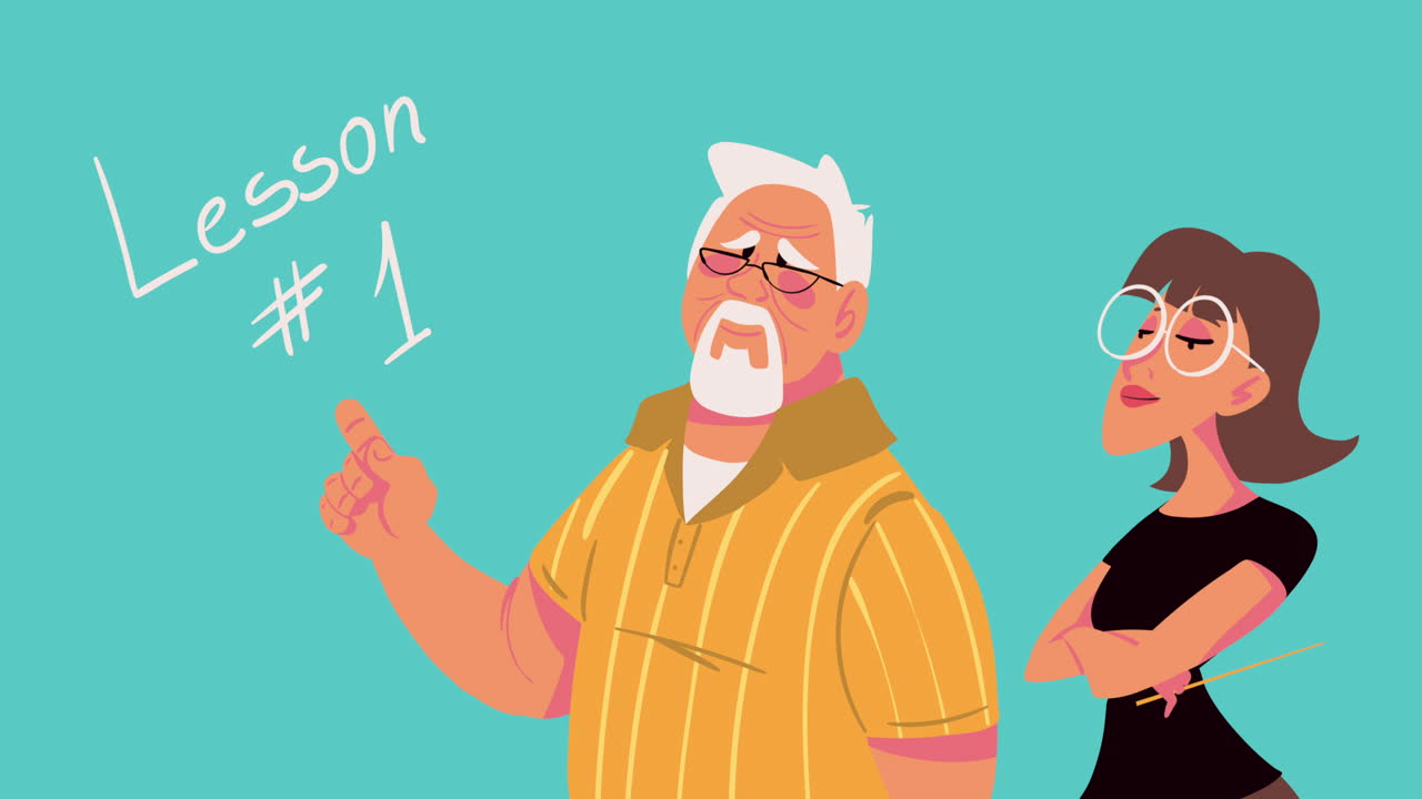 teachers couple in class characters