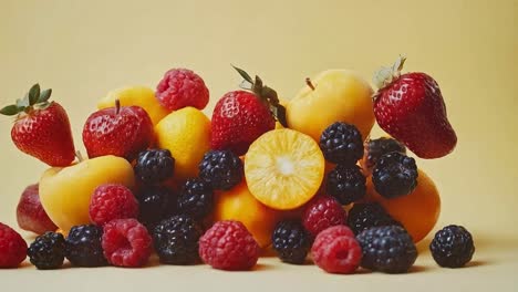 assorted fresh fruits and berries