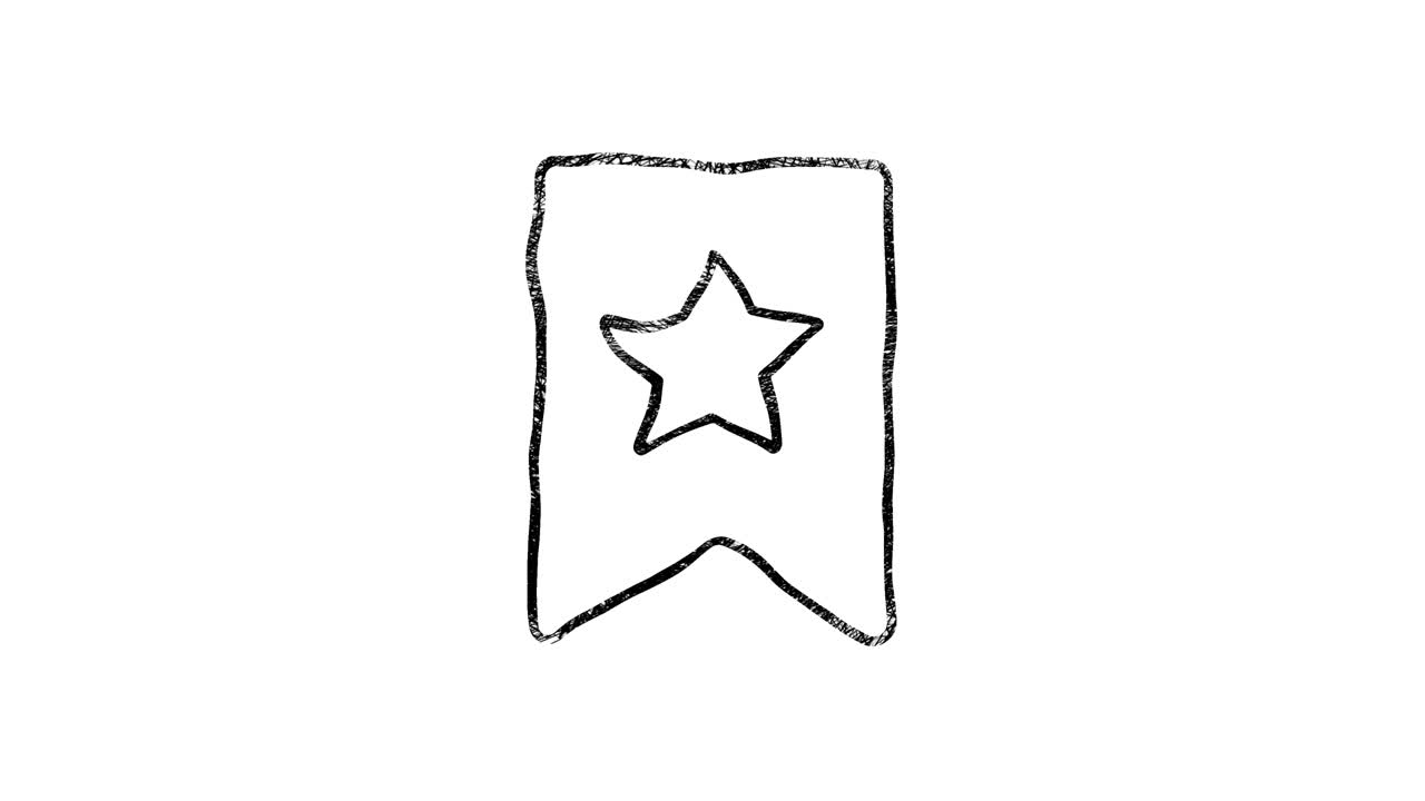 los medios sociales dibujan con la mano el diseño del icono aislado en un fondo oscuro. describe el icono de la web. gráficos en movimiento.