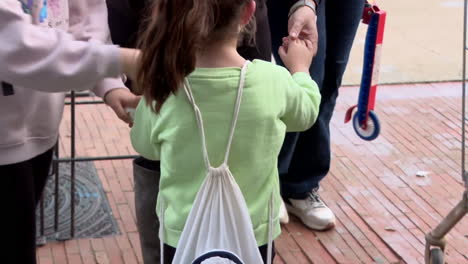 children walking outdoors