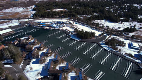 tahoe keys marina, south lake tahoe, california usa