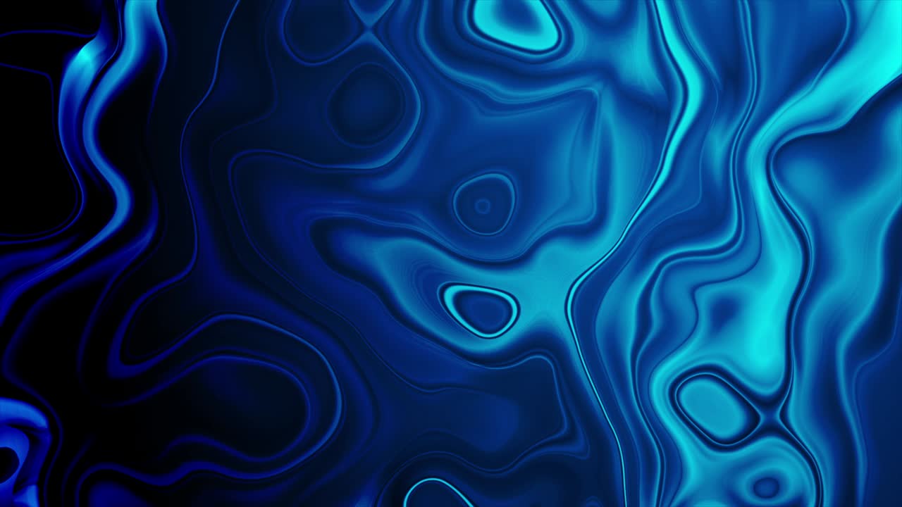 ondas líquidas azules oscuras que fluyen animación de video abstracta