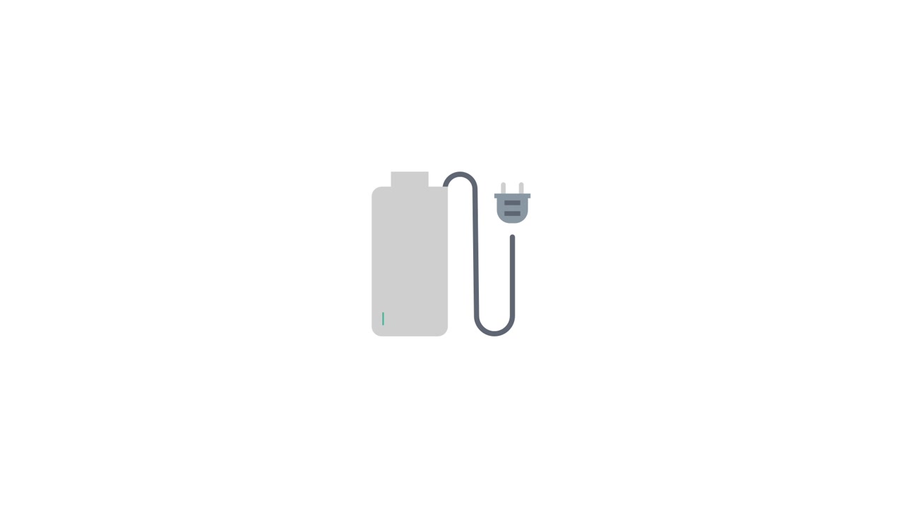 Animated Battery Charging and Discharging Icon