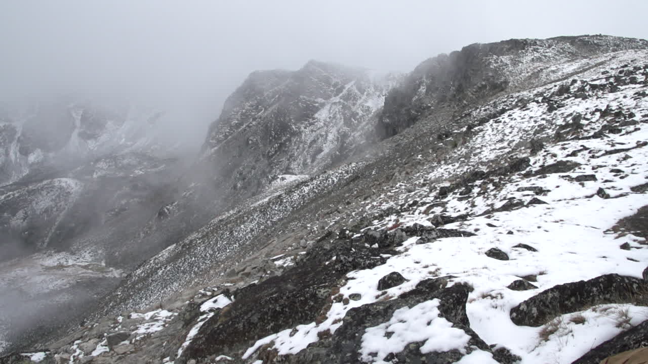 스노우 샷 브리티시 컬럼비아 산맥