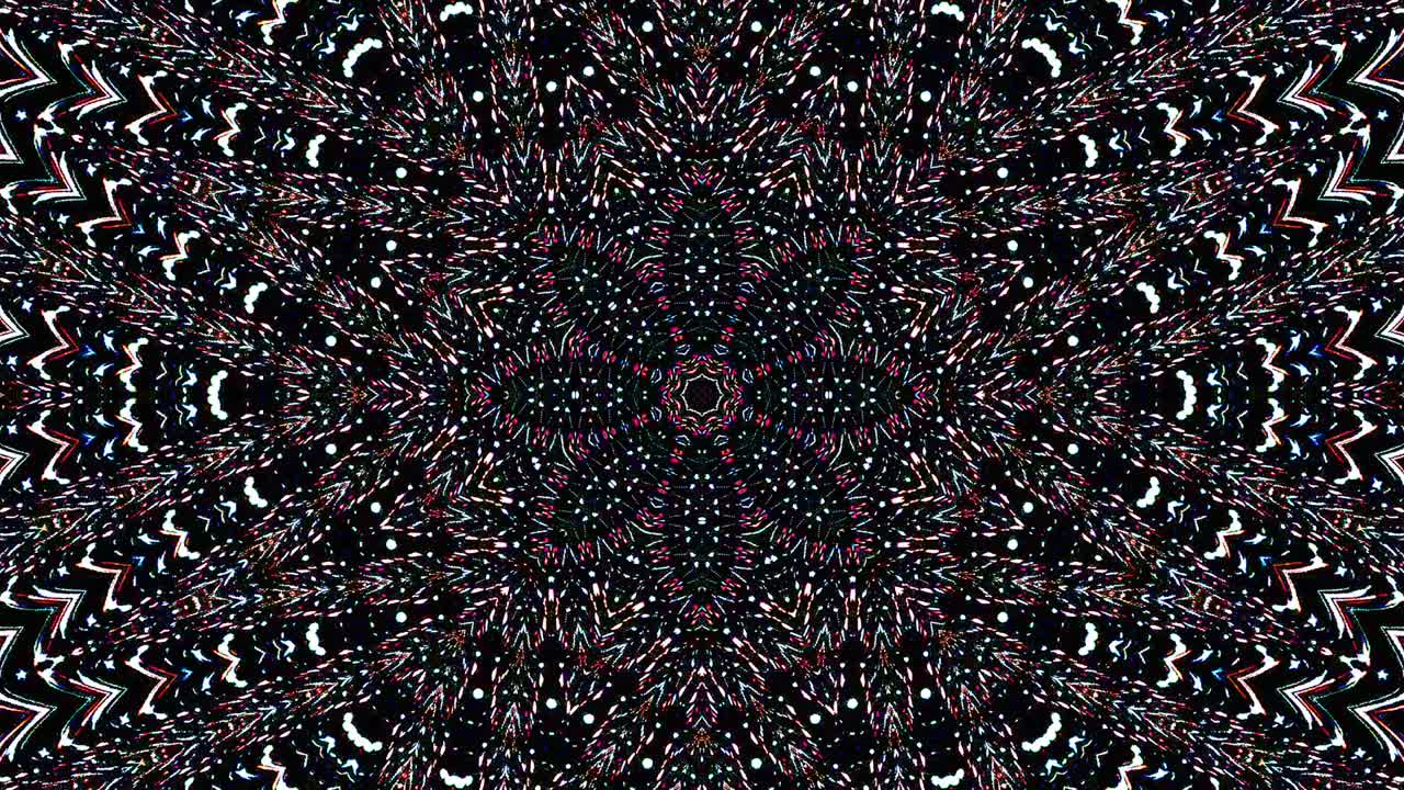 Beautiful abstract kaleidoscope that shines, a radiant light that regulates the subtle movements