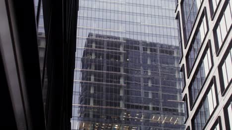 modern city skyline reflections