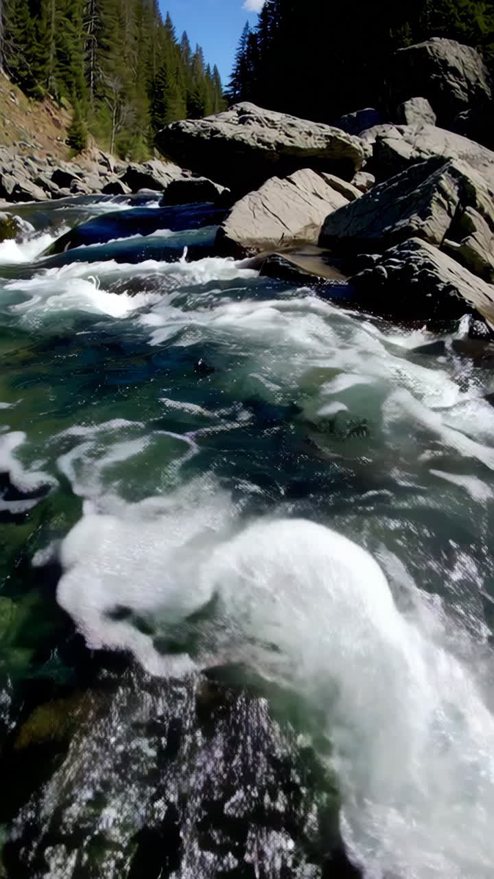 Fast-flowing Mountain River