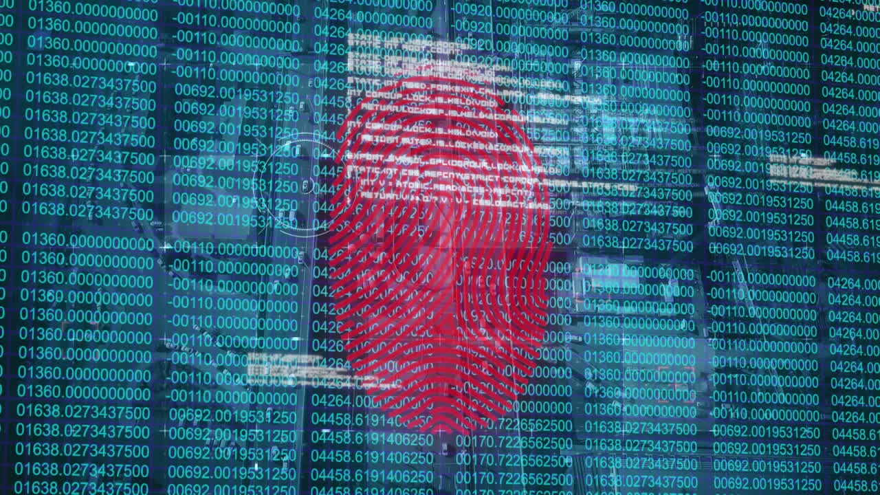 Fingerprint scanner against data processing