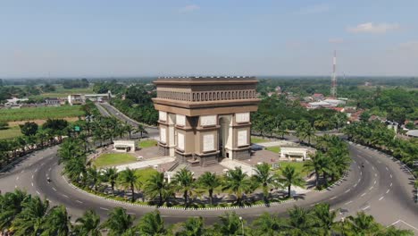 simpang lima gumul monument landmark of kediri, java, indonesia