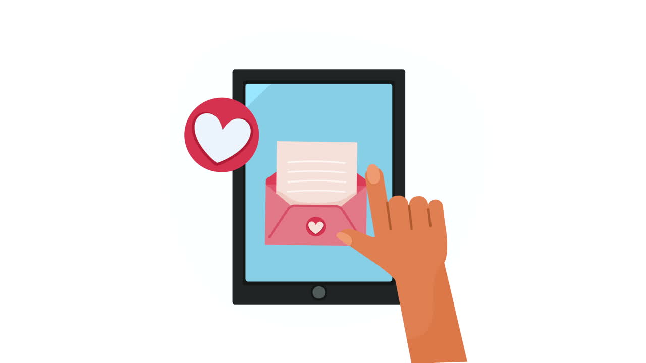 digital tablet device tech animation