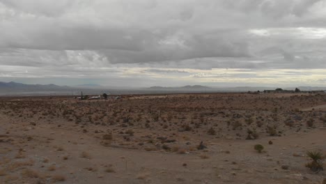 panorama del paisaje del desierto de nevada en invierno