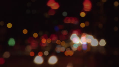 bokeh of busy traffic street