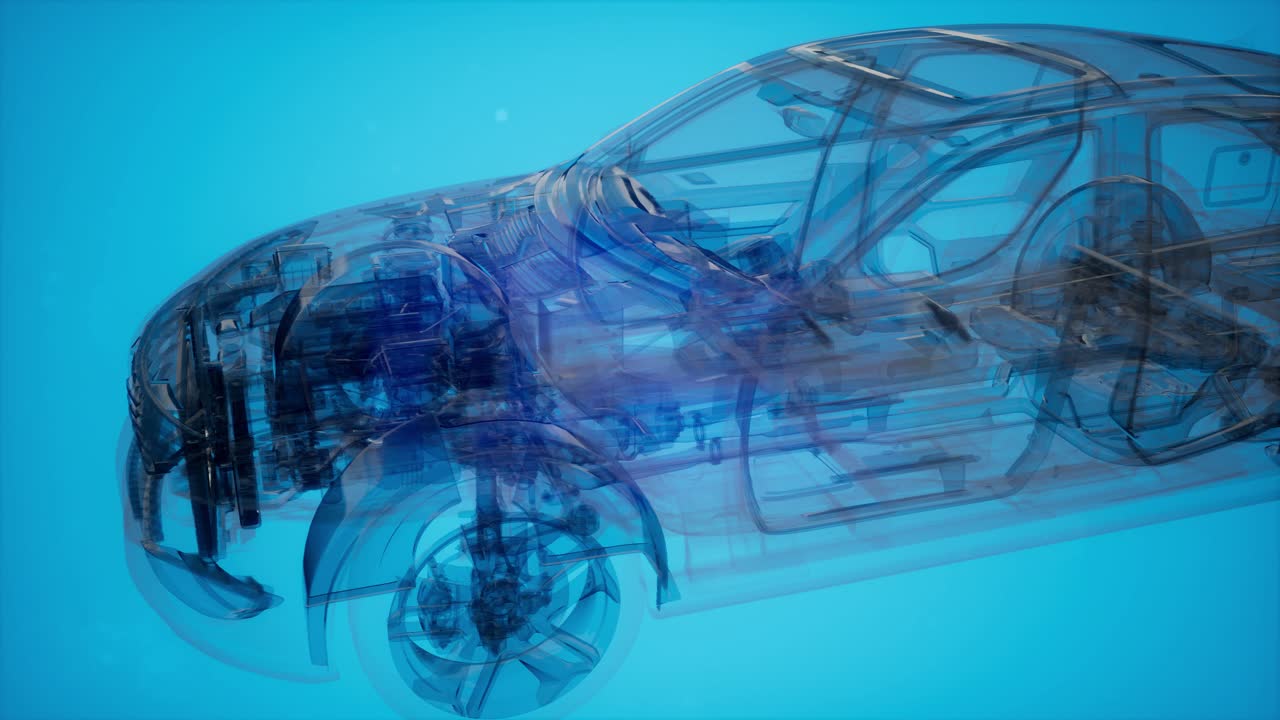 자세한 자동차 엔진 및 다른 부품