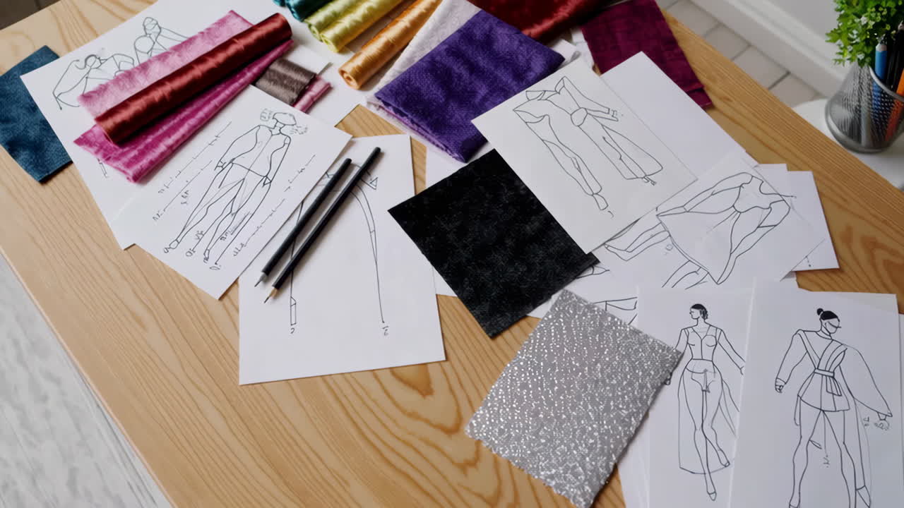 패션 디자인 작업 공간