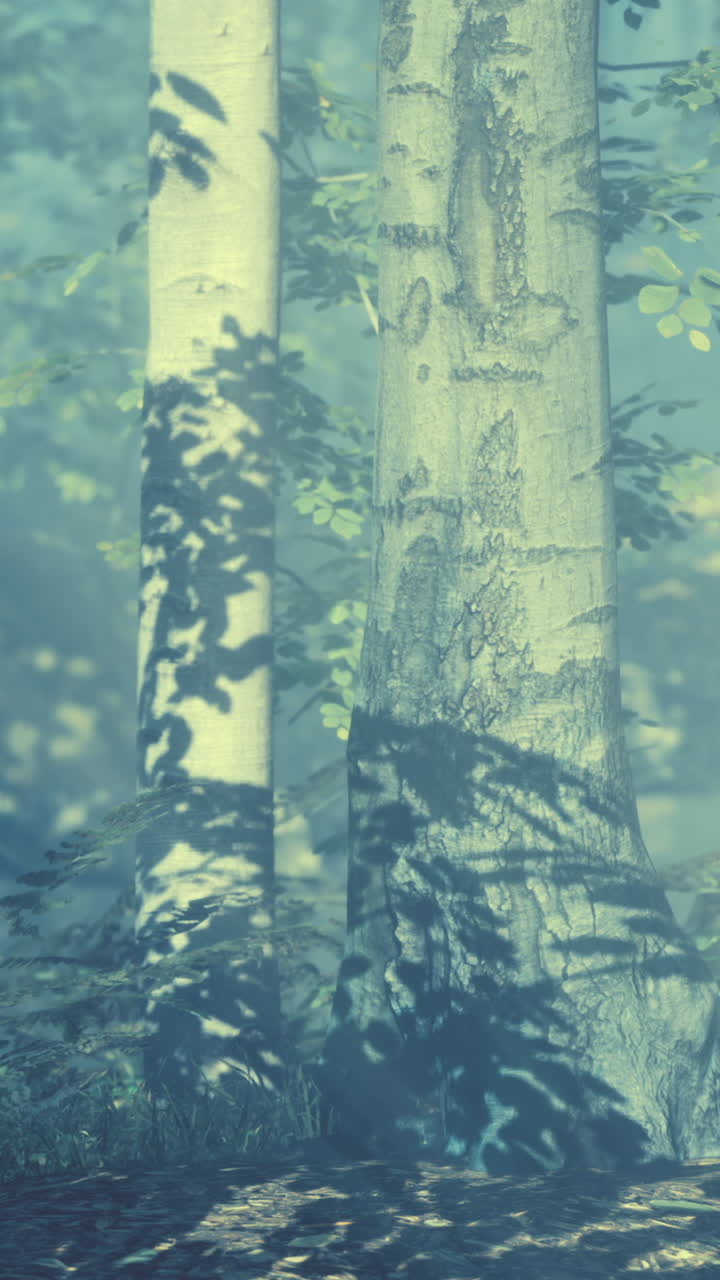 Misty Forest Scene