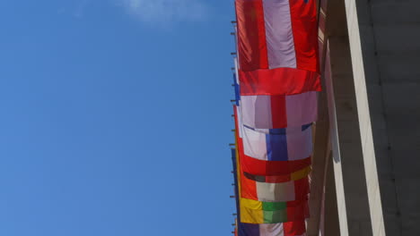 tilt showing all kinds of european flags