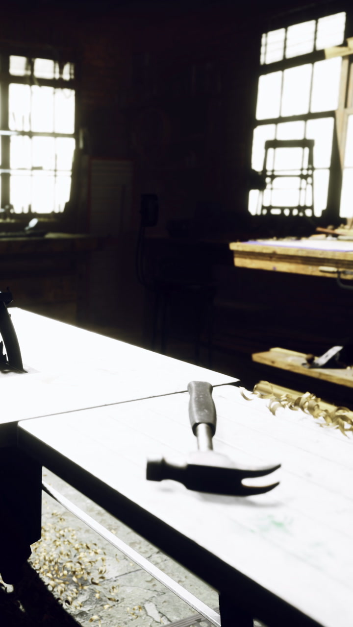 Crafting wood in a sunlit workshop during the quiet afternoon hours