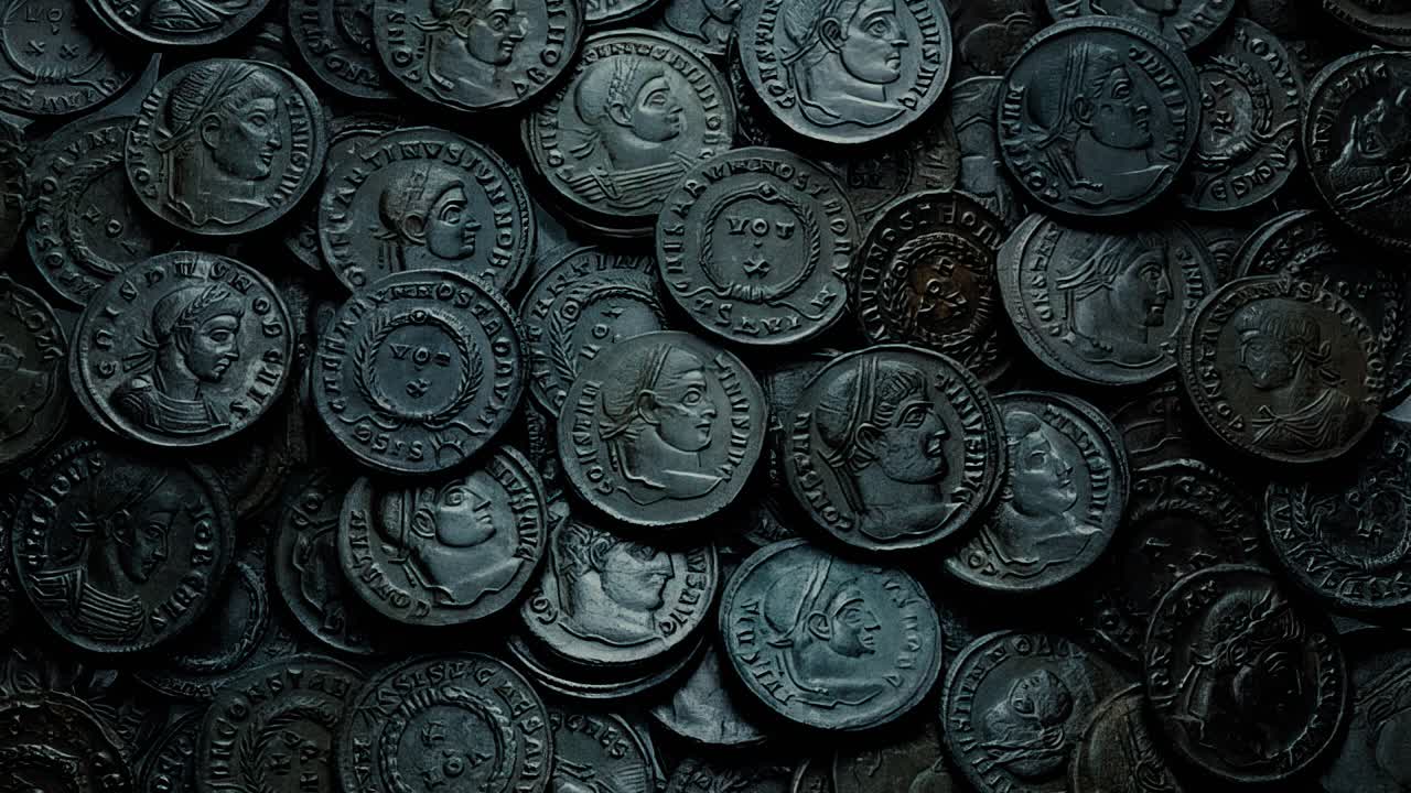 Bronze or Copper Roman Coins Treasure